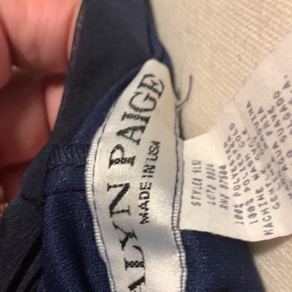 Alyn Paige navy chiffon full length dress - Picture 6 of 7